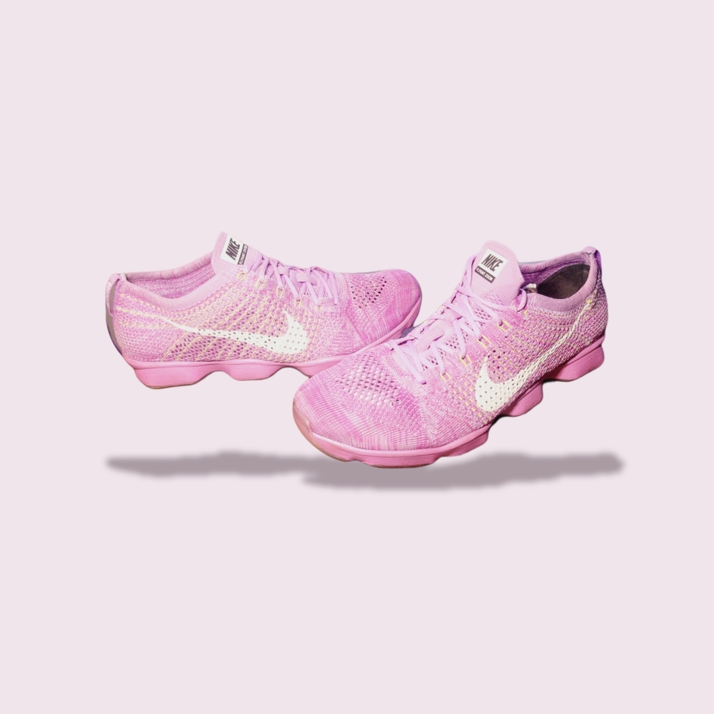 Nike Flyknit Zoom Agility Running Shoe  Fireberry Sz 12woman/ 10.5 men